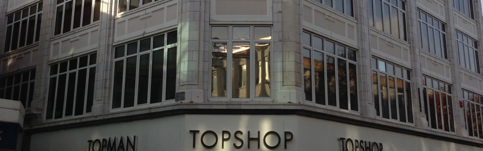 Topshop stone building facade